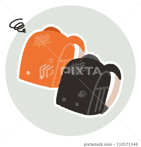 破舊的書包插畫素材 110571348