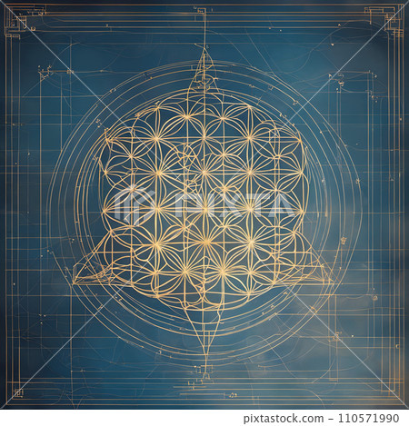 AI-generated content. Sacred Geometry The Flower of Life AI-generated content. Sacred Geometry The Flower of Life 110571990