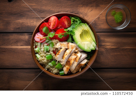Healthy salad bowl with quinoa Healthy salad bowl with quinoa 110572450