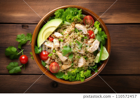 Healthy salad bowl with quinoa Healthy salad bowl with quinoa 110572457
