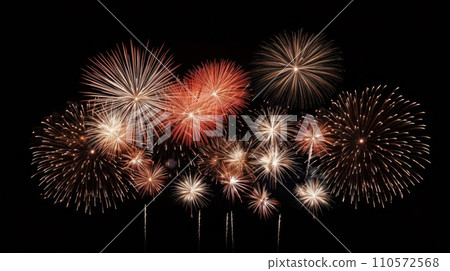 beautiful Fire work on the transparent background beautiful Fire work on the transparent background 110572568
