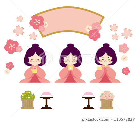 三官女士娃娃節插畫 110572827