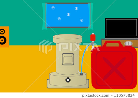 Refueling a convection stove Refueling a convection stove 110573824