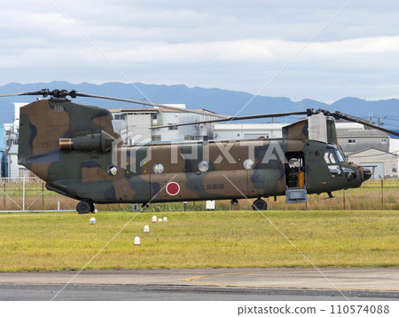 CH47JA Chinook parked at Yao Garrison 110574088