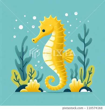 seahorse swimming underwater seahorse swimming underwater 110574168