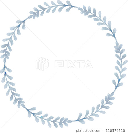 水彩葉子框架 110574310