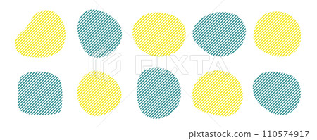 Striped shape frame Liquid abstract loose frame Blue Yellow Green Striped shape frame Liquid abstract loose frame Blue Yellow Green 110574917