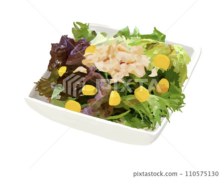 Tuna corn salad (square plate) 110575130