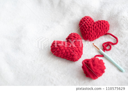 heart knitted toy heart knitted toy 110575629