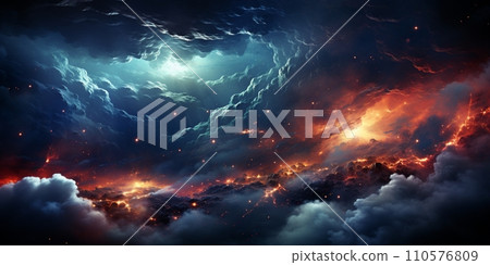 Night sky - Universe filled with stars, nebula and galaxy Night sky - Universe filled with stars, nebula and galaxy 110576809