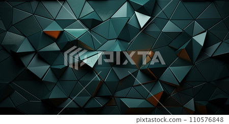 Poster for web design. 3d business card with abstract texture dark green on light background for booklet design. 110576848
