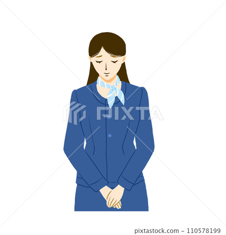 接待員道歉的插圖 110578199