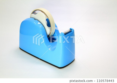 Close up of cellophane tape cutter Close up of cellophane tape cutter 110578443