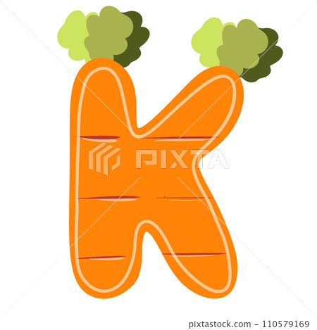 Alphabet letter K 110579169