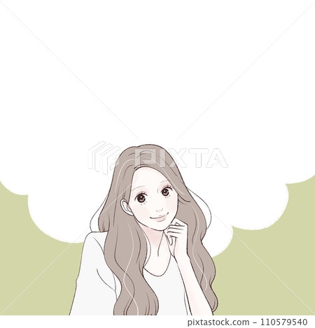 Illustration material of women and girls 110579540
