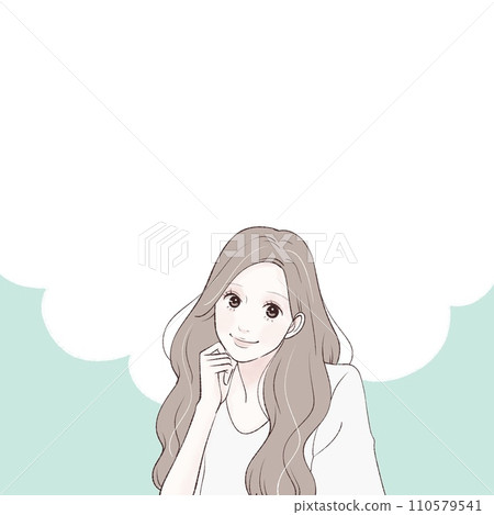 Illustration material of women and girls 110579541