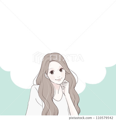 Illustration material of women and girls 110579542