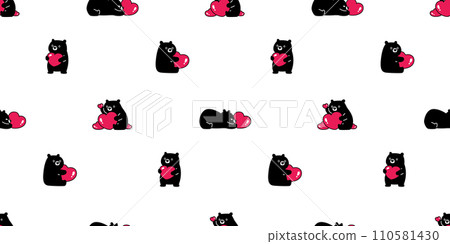 bear polar seamless pattern heart valentine vector black teddy pet cartoon doodle gift wrapping paper tile background repeat wallpaper illustration scarf isolated design bear polar seamless pattern heart valentine vector black teddy pet cartoon doodle gift wrapping paper tile background repeat wallpaper illustration scarf isolated design 110581430