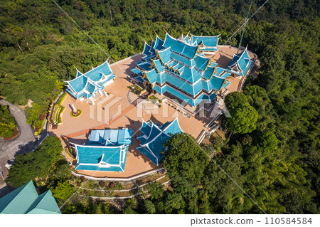 Aerial view of Wat Pa Phu Kon in Loei, Thailand 110584584