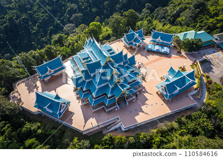 Aerial view of Wat Pa Phu Kon in Loei, Thailand 110584616