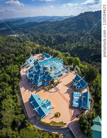 Aerial view of Wat Pa Phu Kon in Loei, Thailand Aerial view of Wat Pa Phu Kon in Loei, Thailand 110584623