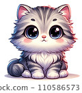 可愛的貓咪圖 110586573