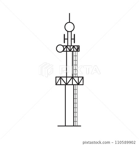 Tower icon vector illustration design 110589902
