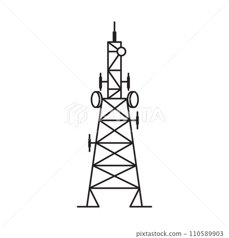 Tower icon vector illustration design 110589903