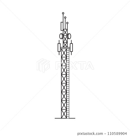 Tower icon vector illustration design Tower icon vector illustration design 110589904