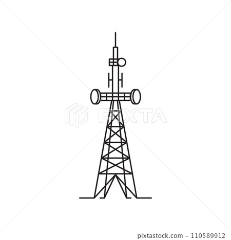 Tower icon vector illustration design 110589912