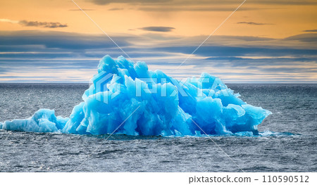 Arctic iceberg ice stock area Novaya Zemlya. 110590512