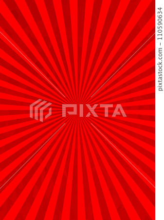 Watercolor style Japanese concentrated line sunburst red background vertical vertical banner Watercolor style Japanese concentrated line sunburst red background vertical vertical banner 110590634