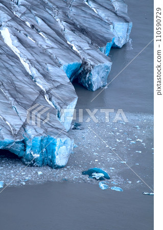 Harsh glaciers of Arctic. Live glacier Harsh glaciers of Arctic. Live glacier 110590729