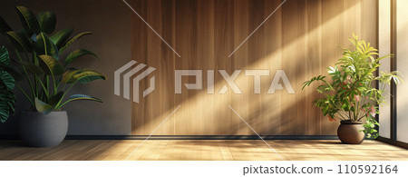 Natural Background for Presentations with Plants and Free Space , Generative AI 110592164