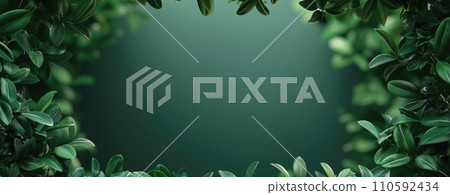 Natural Background with Fresh Lush Foliage , Generative AI Natural Background with Fresh Lush Foliage , Generative AI 110592434