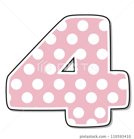 Letter F Alphabet pink polka dot for valentine 110593410