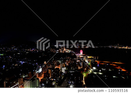 Night view of Kanmon Strait ~Shimonoseki~ Night view of Kanmon Strait ~Shimonoseki~ 110593516
