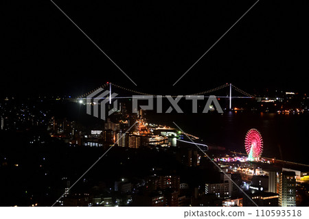 Night view of Kanmon Strait ~Shimonoseki~ 110593518