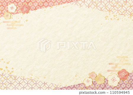 女兒節分新年梅花粉色日本圖案日本紙背景 女兒節分新年梅花粉色日本圖案日本紙背景 110594945