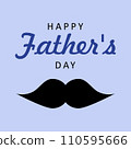 Happy Father's Day card, vector. 110595666