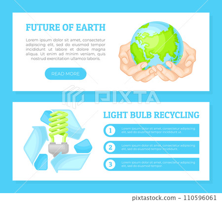 Environmental and Ecology Protection Banner Design Vector Template 110596061