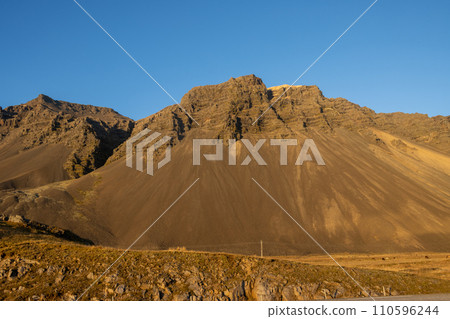 Majestic autumn mountains, East Iceland 110596244