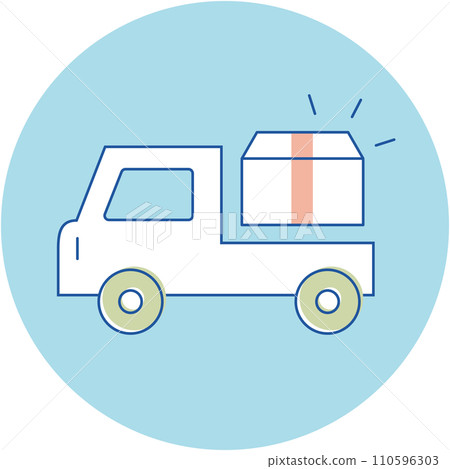 圖標三色卡車運費 110596303