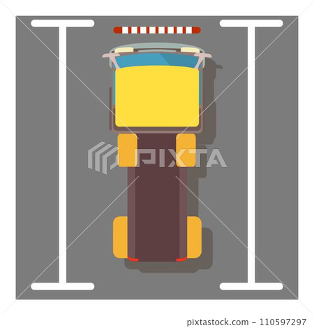 Platform truck icon. Isometric illustration of platform truck vector icon for web 110597297