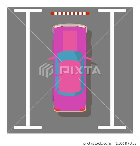 Purple car icon. Isometric illustration of purple car vector icon for web Purple car icon. Isometric illustration of purple car vector icon for web 110597315