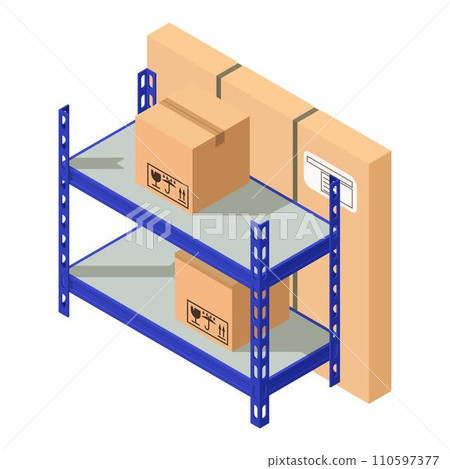 Storage goods icon. Isometric illustration of storage goods vector icon for web 110597377