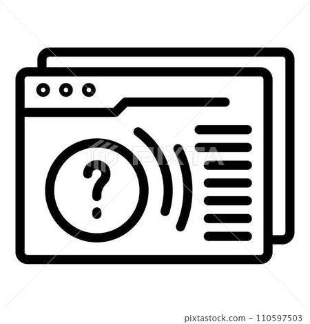 Web page reportage icon. Outline web page reportage vector icon for web design isolated on white background Web page reportage icon. Outline web page reportage vector icon for web design isolated on white background 110597503