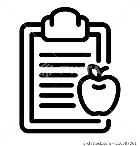 Sport nutrition diet icon. Outline sport nutrition diet vector icon for web design isolated on white background 110597761