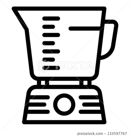 Food mixer icon. Outline food mixer vector icon for web design isolated on white background 110597767