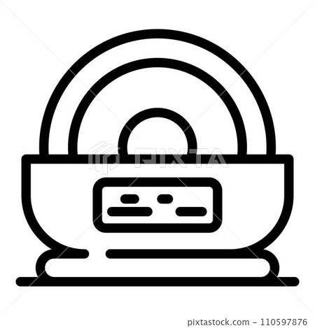 Craft grinding machine icon. Outline craft grinding machine vector icon for web design isolated on white background 110597876